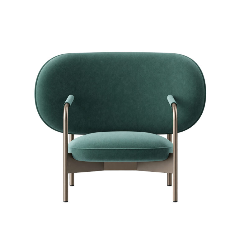 Bonaldo Cross Lounge Chair No. II by Alain Gilles, Architectural Deconstruction (2006–2015) - front view, The Series of Years, Bonaldo Space Bangkok