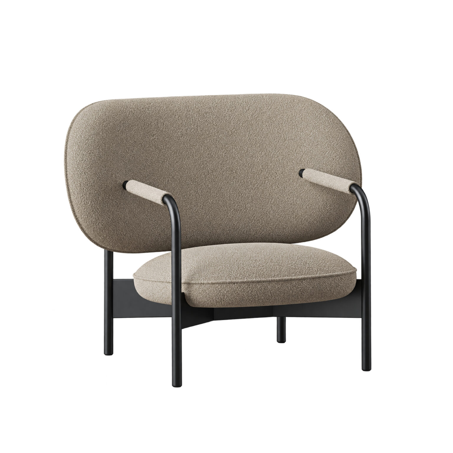 Bonaldo Cross Lounge Chair No. III by Alain Gilles, The Millennium Form (1996–2005) - three-quarter view, The Series of Years, Bonaldo Space Bangkok