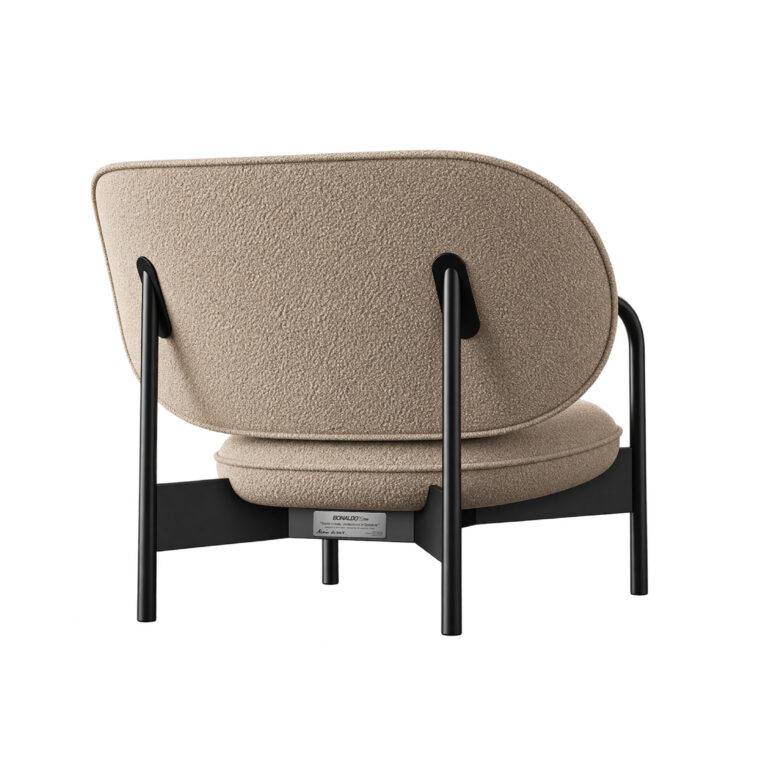 Bonaldo Cross Lounge Chair No. III by Alain Gilles, The Millennium Form (1996–2005) - with the hand-signed brass plaque fitted beneath the seat, The Series of Years, Bonaldo Space Bangkok