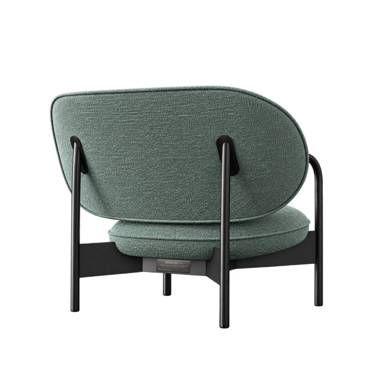 Bonaldo Cross Lounge Chair No. IV by Alain Gilles, High-Tech Boom (1986–1995) - with the hand-signed brass plaque fitted beneath the seat, The Series of Years, Bonaldo Space Bangkok