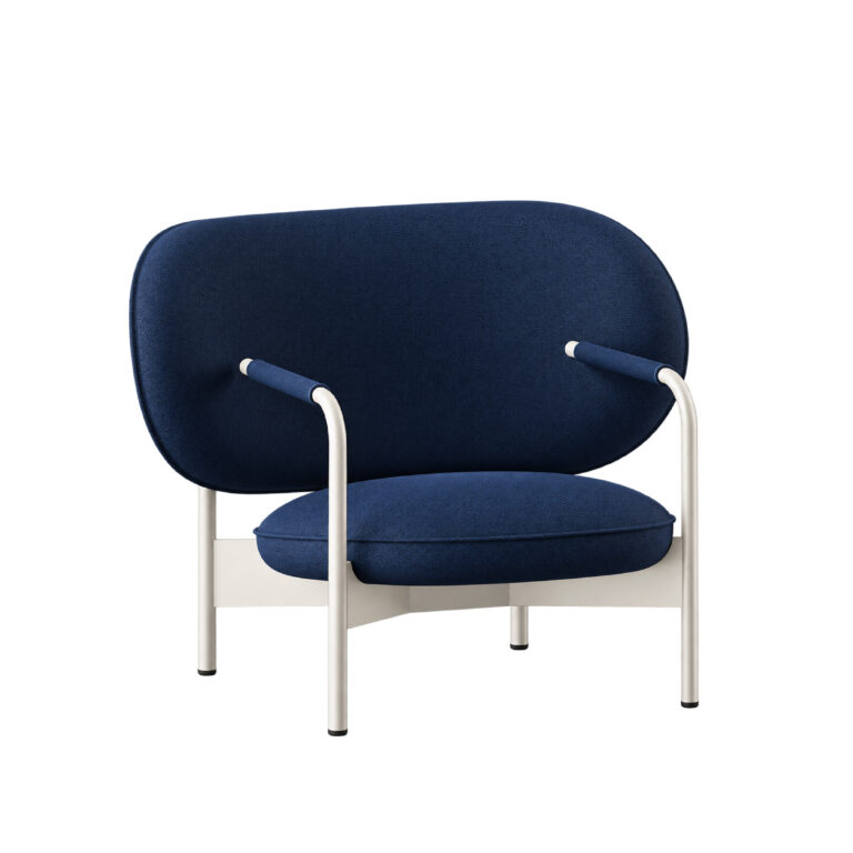 Bonaldo Cross Lounge Chair No. V by Alain Gilles, Post-Modern Play (1976–1985) - three-quarter view, The Series of Years, Bonaldo Space Bangkok