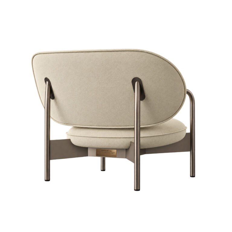 Bonaldo Cross Lounge Chair No. VI by Alain Gilles, Radical Pop & Color (1966–1975) - with the hand-signed brass plaque fitted beneath the seat, The Series of Years, Bonaldo Space Bangkok