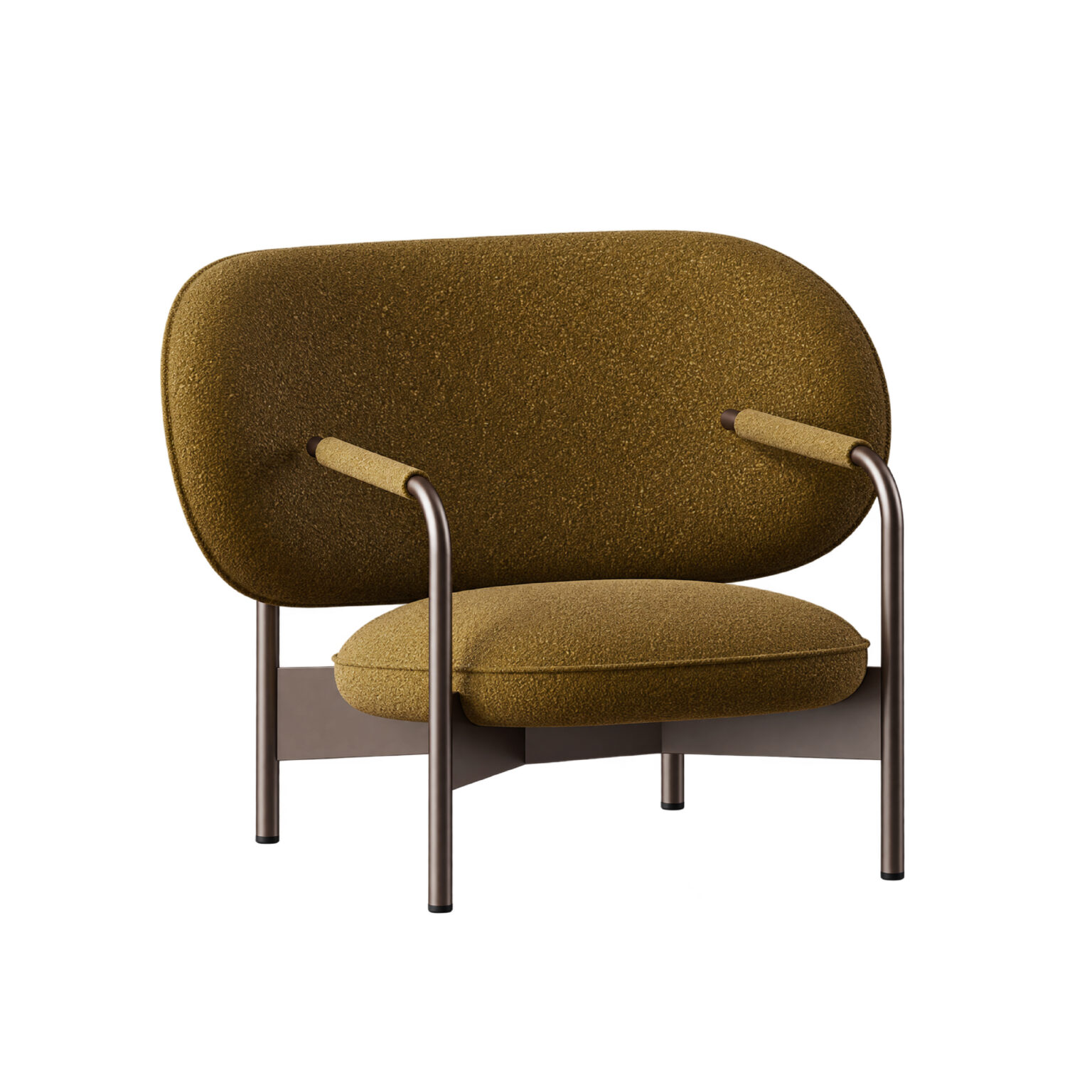 Bonaldo Cross Lounge Chair No. VII by Alain Gilles, Mid-Century Industrial (1956–1965) - three-quarter view, The Series of Years, Bonaldo Space Bangkok