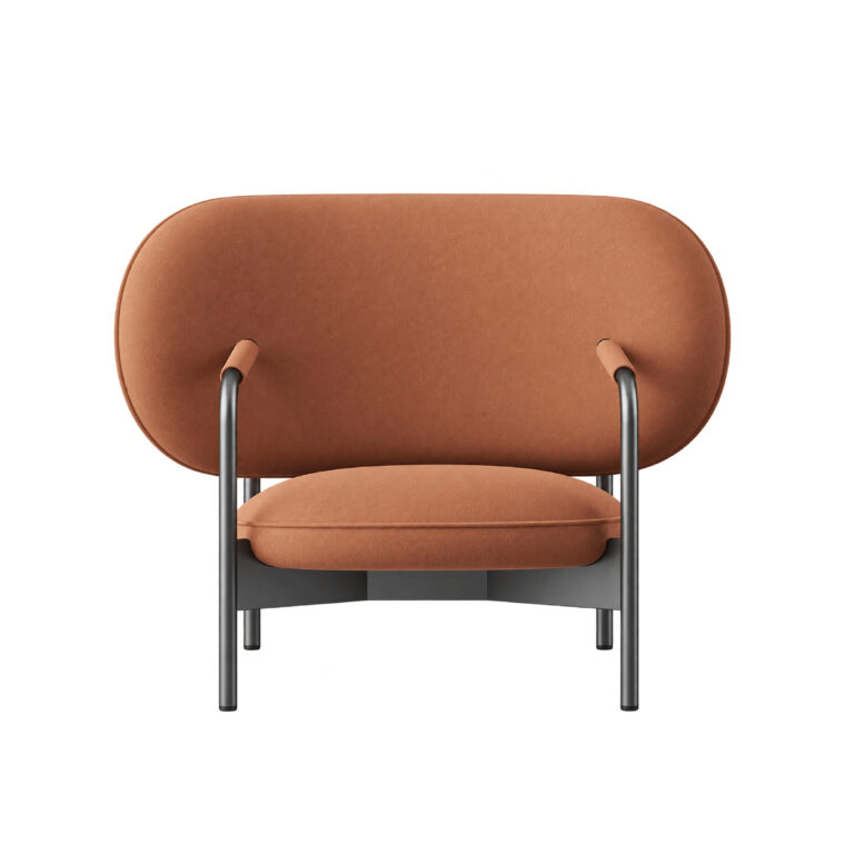 Bonaldo Cross Lounge Chair No. VIII by Alain Gilles, The Organic Curve (1946–1955) - front view, The Series of Years, Bonaldo Space Bangkok