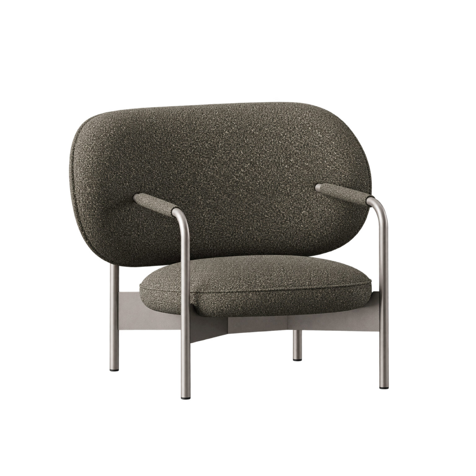 Bonaldo Cross Lounge Chair No. IX by Alain Gilles, The Root & Craft (1936–1945) - three-quarter view, The Series of Years, Bonaldo Space Bangkok